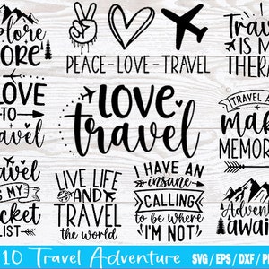 Travel Svg Bundle, Adventure SVG, SVG Files for Cricut, Positive svg, Inspirational svg, Printable Art, SVG Files, Clip Art, Svg Designs