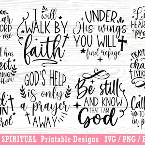 Religiöses svg, Gott svg, Inspirierende Zitate SVG-Bundle, religiöses svg, Schlüsselbund svg,motivierendes svg, Starke Frau svg, Cricut, druckbar
