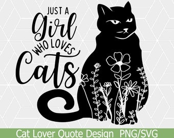 Cat svg, Cats, Cat Lover svg, Digital Prints, Animal Lover svg, PNG, Cat Silhouette png, Instant Download, Cricut, Boho svg, tshirt design