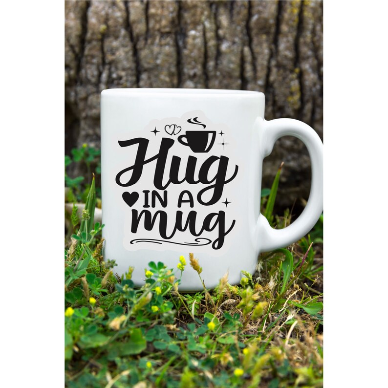 Printable Coffee Stickers Svg Bundle Coffee Mug Cricut Svg Etsy