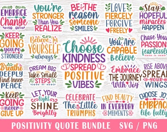 Inspirational svg, Commercial Use, Recovery, Digital stickers bundle,Mental Health png,Cricut svg,Stickers svg,Printable Positivity stickers