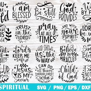 Digital Stickers, Religious svg, Inspirational Quotes SVG Bundle, Religious svg, Keychain svg, Strong Woman svg, Cricut, Printable Art