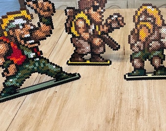 Metal Slug Perler Bead Art | Standees | Magnets | Marco Rossi | Tarma Roving | Prisoner | Rumi Madoka | NEO-GEO Classic | Retro Game Decor |