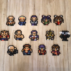 LiveALive Imperial China Magnets/Keychains | Shifu | Hong Hakka | Lei Kugo | Yun | OdiWanLee | SNES Pixel Art | Retro JRPG | Game Room |