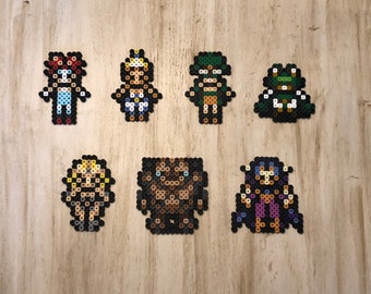 Chrono Trigger Magnets | World Map Sprites | Perler Bead | Pixel Art | Retro JRPG Goodness | Wall Art | Keychains |
