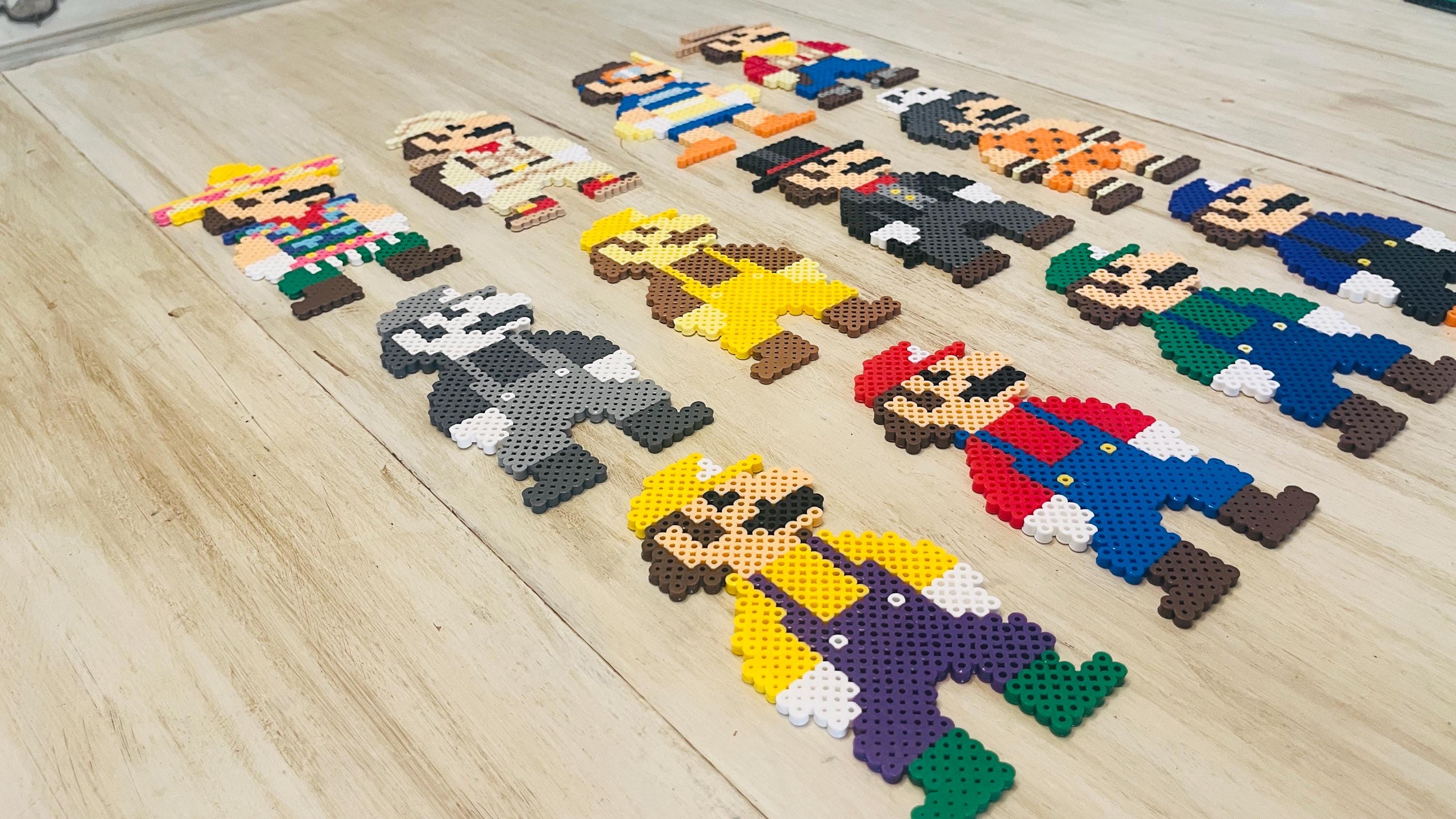 Super Mario Odyssey Perler Bead Standees | Magnets | Mario | Luigi