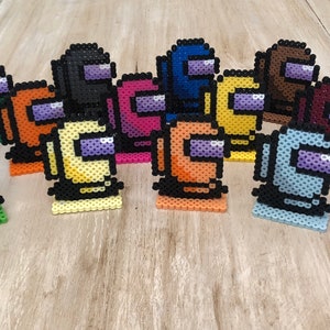Among Us Crewmate Standees | Keychains | Magnets | Pixel Art | Game Room Collectibles | All colors | Decor