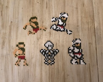 Ghosts' n Goblins Magnets | NES | Perler Sprite Magnets | Retro | Videogame Perler Art | Collectibles | Game Room Decor |