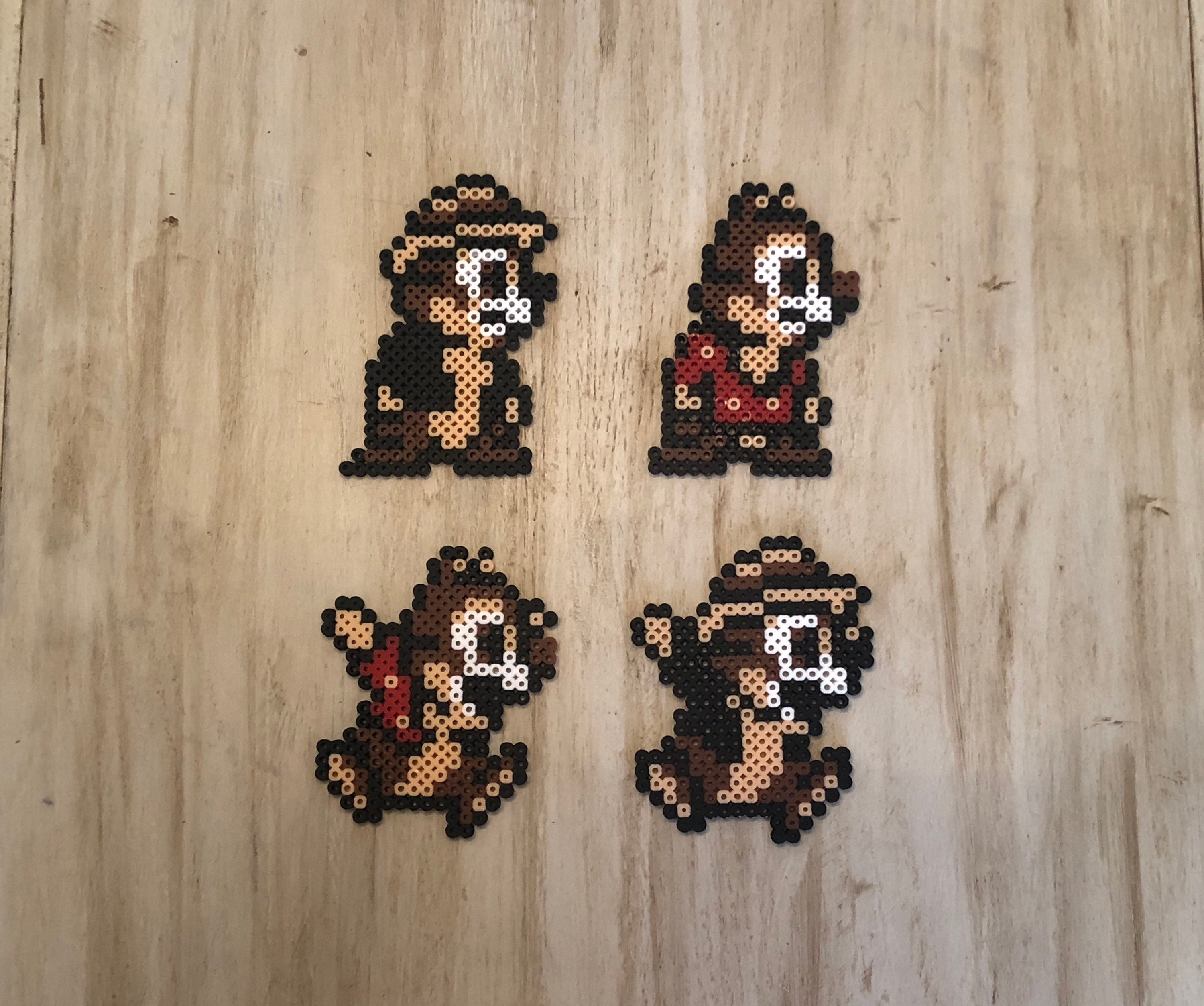 Chip N Dale Rescue Rangers Magnets | NES | Perler Bead | Pixel Sprites | Retro Game Room Collectibles | Wall Art |