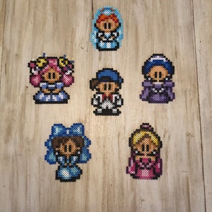 Harvest Moon Wedding Magnets | SNES Pixel Art | Pete | Eve | Ann | Maria | Nina | Ellen | Retro Gaming Goodness | Game Room Decor |