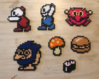 Neve Bros. de <br> Crie Seu Próprio Produto! PixelArt retrô do NES | Nick e Tom | Sala de jogos colecionável | Decoração | Demônio Vermelho | Feiticeiro Barba Azul | Sushis | Hamburger