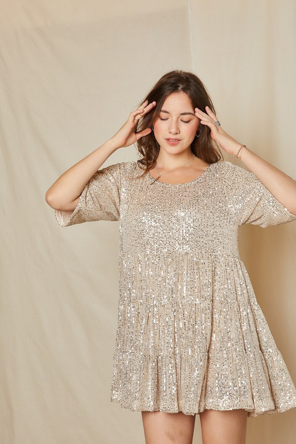 white and gold prom dresses Sherri Hill 54912 – Mia Bella The Label main image 1