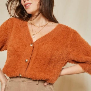 Faux Fur Cardigan - Etsy
