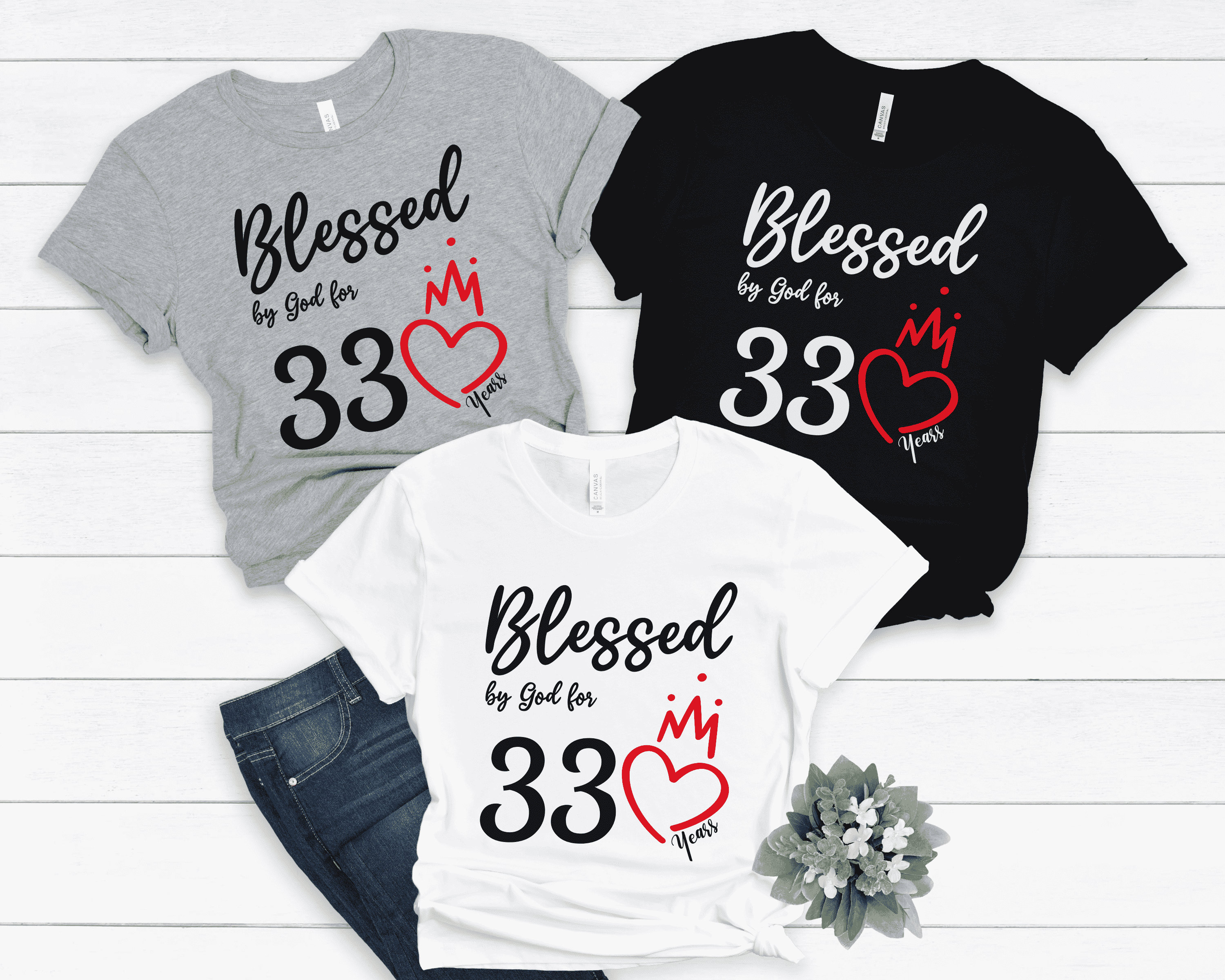33 birthday shirt