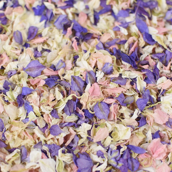 Dried petal confetti for weddings and events