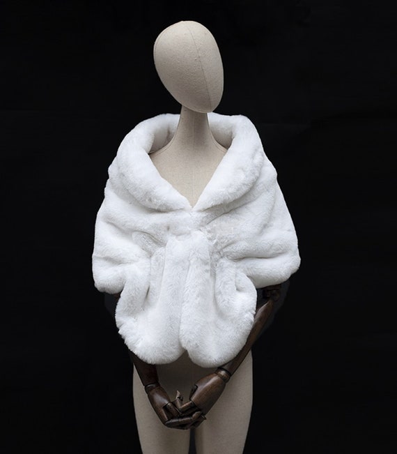 Evening fur shawl cheap