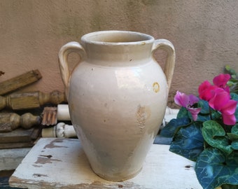 M - Antique and refined confit pot, dating back to the end of 1800, Grottaglie (Puglia, Italia)