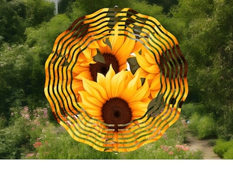 sunflower wind spinner,sunflower spinner,garden spinner,garden decoration,friend gift,birthday gift,coworker gift