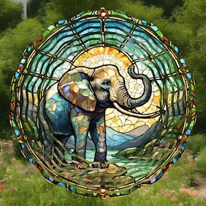 elephant wind spinner,elephant decor,elephant home decor,elephant gift,elephant wind chime,elephant yard decor,garden decor,friend birthday