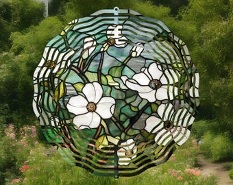 Dogwood Garden Wind Spinner, Outdoor Decoration