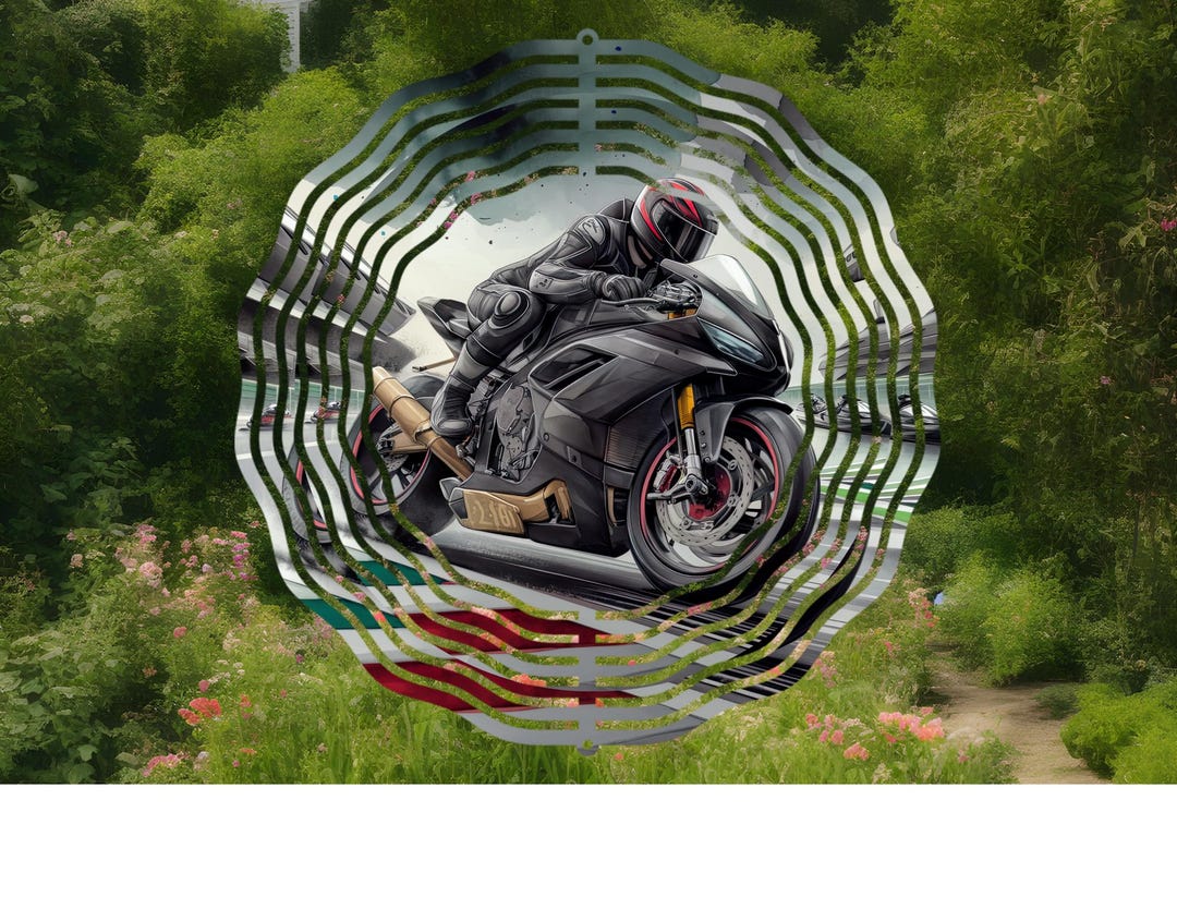 Motorcycle Wind Spinner,racing Motorcycle,garden Spinner,motorcycle ...