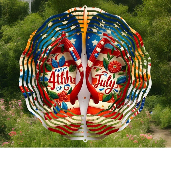 4th of july wind spinner,patriotic spinner,garden spinner,4th of july decoration,garden decoration,friend gift,coworker gift