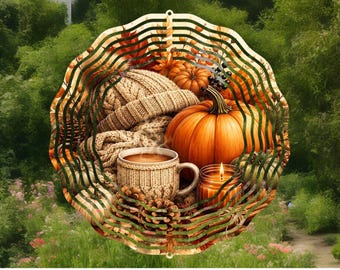 fall pumpkin wind spinner,pumpkin decor,pumpkin gift,fall spinner,fall home decor,fall gift,farmhouse decor,garden decor,friend birthday gif
