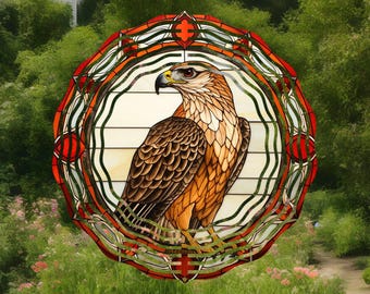 hawk decor,red tailed hawk,hawk home decor,hawk design,hawk gift,country home decor,garden decor,friend birthday gift