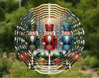 Christmas nutcracker wind spinner,nutcracker lover gift,nutcracker decor,cute nutcracker,Christmas home decor,garden decor,friend gift