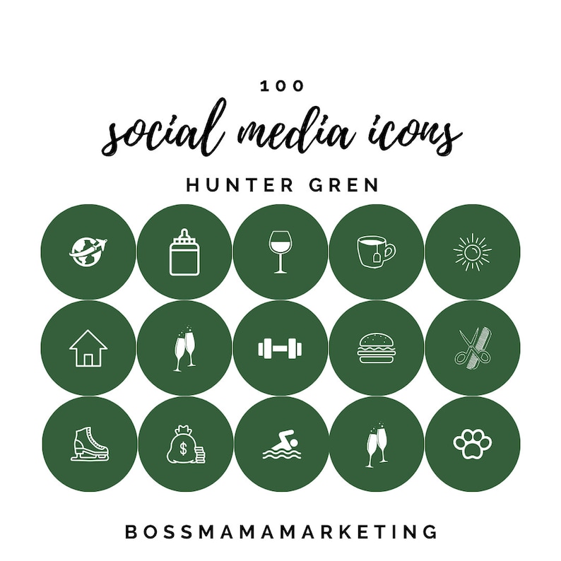 100 Instagram Highlight Cover Icons Minimalist Instagram Etsy