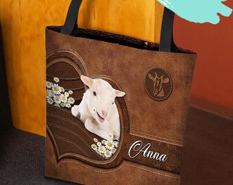 goat tote bolsa