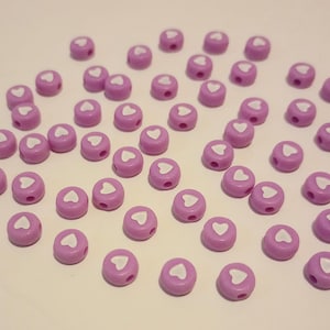 MINI PASTEL HEARTS For Crafting--50 Pieces Per Pack