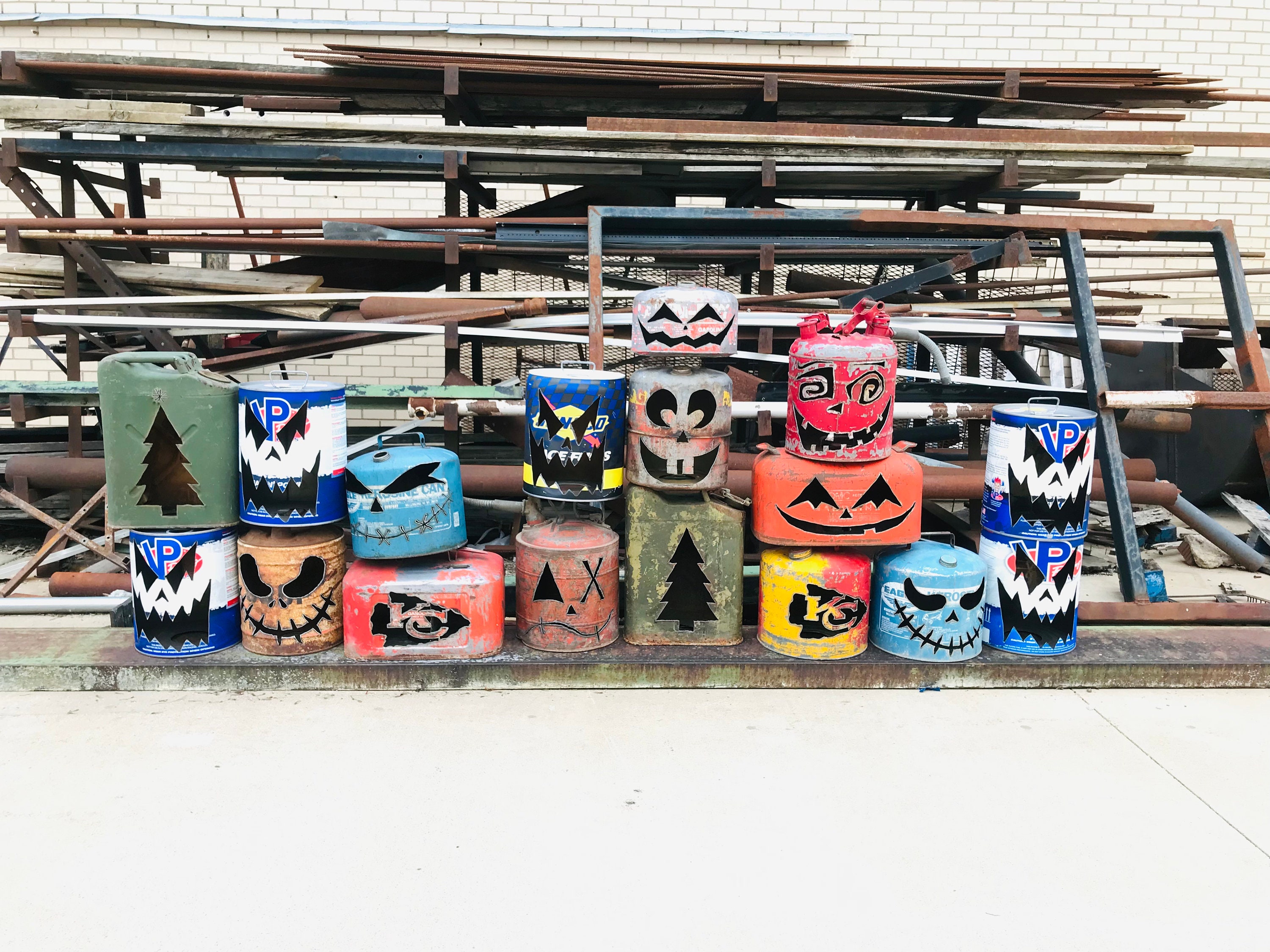 Gas Can Jackolantern FREE SHIPPING Etsy