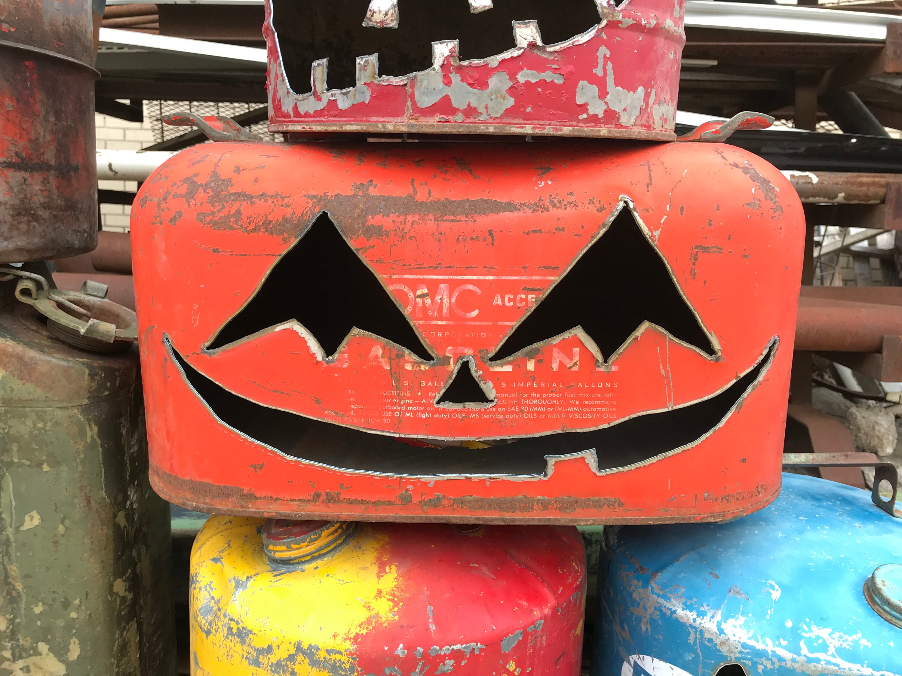 Gas Can Jackolantern FREE SHIPPING Etsy