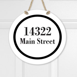 House Address Sign, Door Hanger, Door Sign, House Number Sign, Porch Sign, Address Sign, Number Sign, House Sign, Street Address, Street