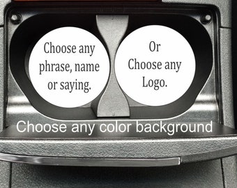 Personalized Car Coaster Set: Custom Name, Logo, or Saying