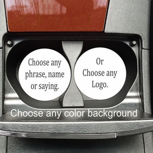 Personalized Car Coaster Set: Custom Name, Logo, or Saying