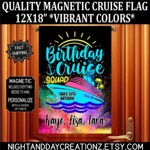 Birthday Cruise, Cruise Door Flag, Birthday Cruise, Birthday Cruise Door Sign, Cruising Decoration, Cruise Door