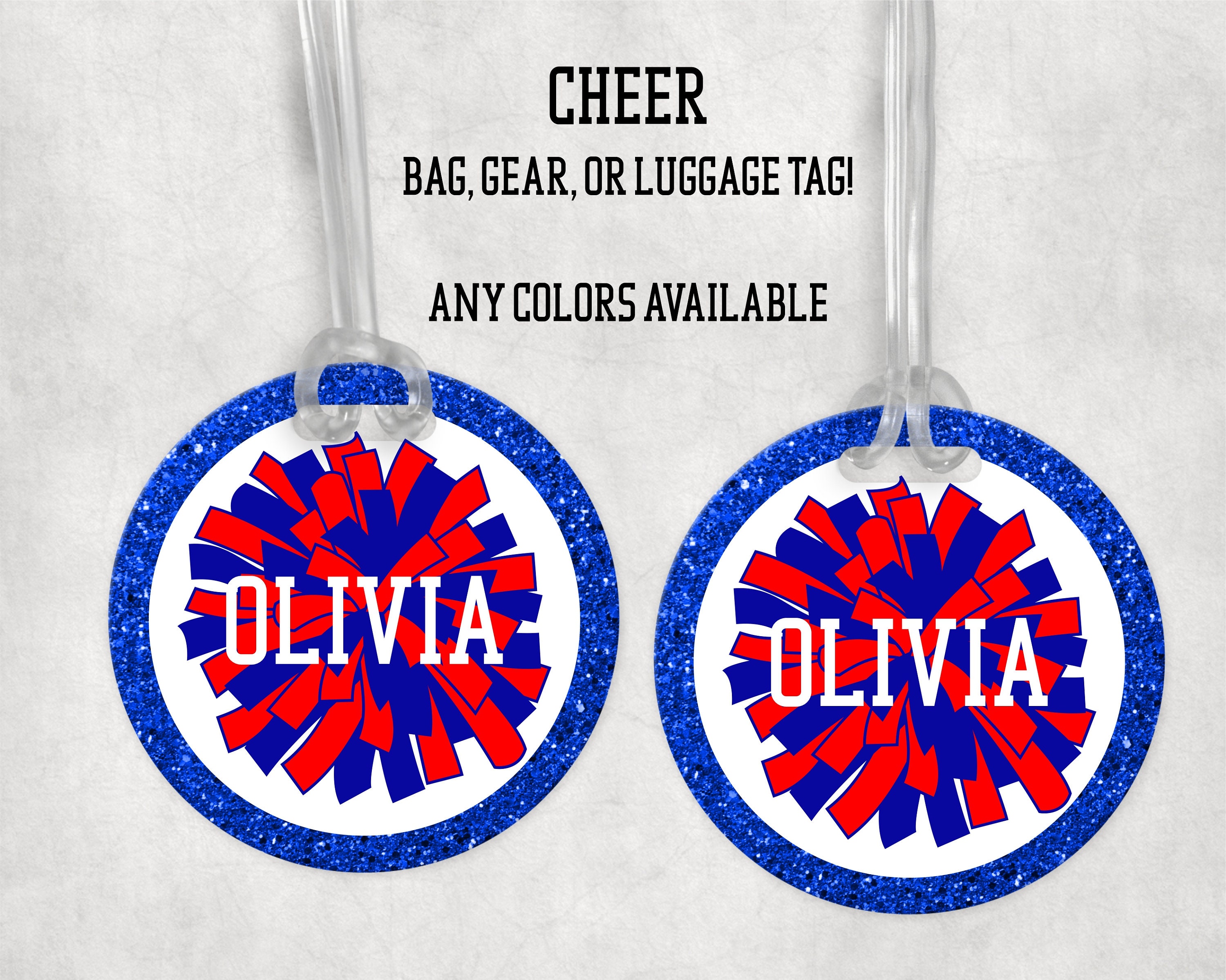 Cheerleading Bag Tag, Personalized Bag Tag, Cheerleader Gift, Cheerleader  Luggage Tag, Gift for Girls, Cheer Bag Tag 