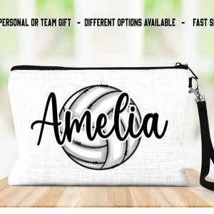 Personalized Volleyball Bag: SubliLinen Zippered Wristlet