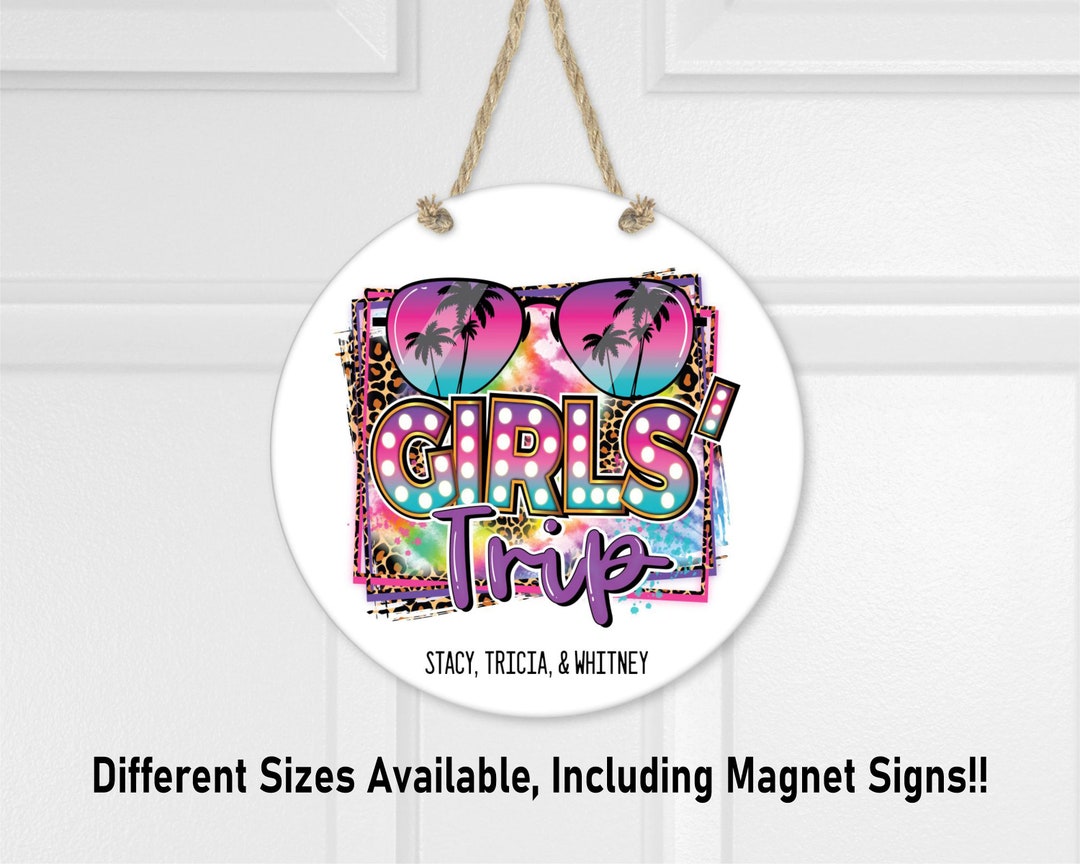 Girls Trip Sign, Cruise Ship Sign, Personalized Door Sign, Cruise Trip ...