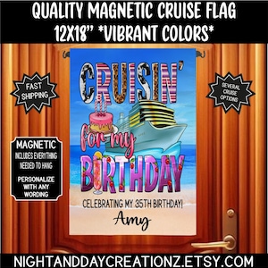 Birthday Cruise, Cruise Door Flag, Birthday Cruise, Birthday Cruise Door Sign, Cruising Decoration, Cruise Door