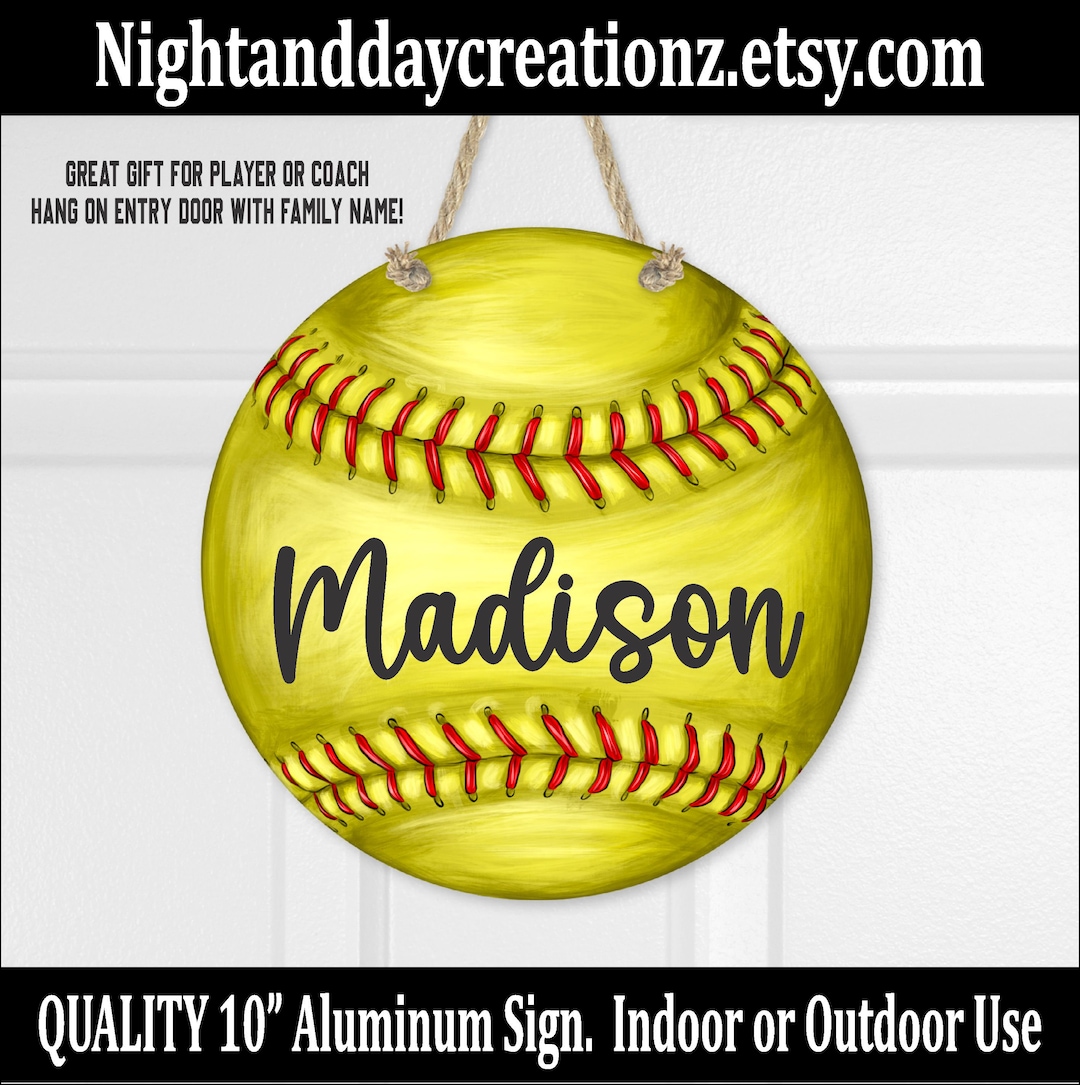 Softball Support. Sign Personalized Softball Team Sign, Senior Player Gift - Etsy