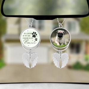 Personalized Car Memorial: Zinc Alloy Rearview Mirror Charm