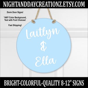 Personalized Dorm Sign: Custom College Room Decor