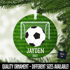 Soccer Ornament, Christmas Ornament, Girls Soccer, Boys Soccer, Sports Ornament, Christmas, Soccer Gift, Soccer, Soccer Team Gifts