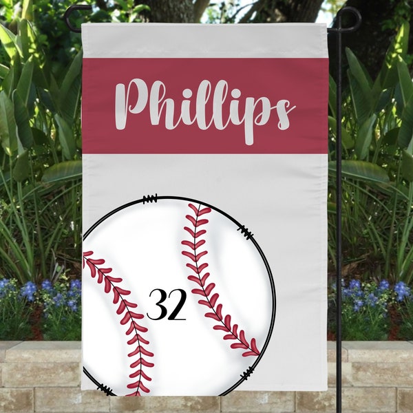 Baseball Garden Flag Etsy