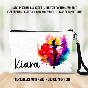 Dance Bag, Personalized Dance Bag, Dance Gift, Personalized Wristlet, Sports Gift, Sports Accessories, Dancer, Dancing, Dance Wristlet