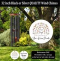Retirement Wind Chime, Retirement Gift, Retire, Black Wind Chimes, Retiring Gift, Retirement