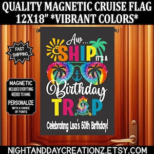 Birthday Cruise Door Magnet, Birthday Cruise, Cruise, Oh Ship Birthday Cruise, Cruise Door Magnet, Cruising Decoration, Cruise Flag, Cruise